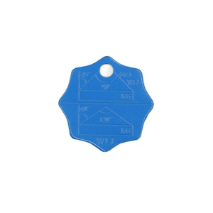 맞춤형 금속 스탬핑 빈 태그 알루미늄 블랭크 금속 태그 구멍이있는 라운드 - Product Image 2