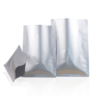 Bolsas de Fondo Plano de Aluminio Plateado Transparente, Resellables y a Prueba de Olores para Té, Café, Nueces, Alimentos para Bebés y Mascotas