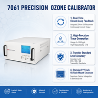 Calibrateur d'ozone haute précision 7061 (1,5 %), générateur ultraviolet, photomètre, protection IP57, puissance 150 W pour laboratoire de métrologie