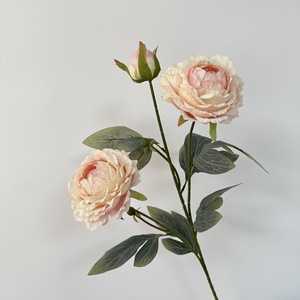 Simulated Peony Bouquet 3 <b>Heads</b> PVC High Simulation European <b>Style</b> Wedding Home Decor - Product Image 4