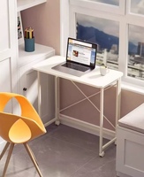 Table d'étude extensible convertible de bureau d'ordinateur pliable portatif pour le bureau à domicile en bois avec la table pliante