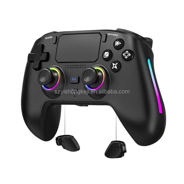 1000mah Magnetic Front Shell RGB Wireless BT Game Controller for PS4 Slim Pro Video Console Gamepad with Hall Trigger Joystick