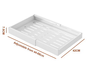 Cestello estraibile <span class=keywords><strong>portaspezie</strong></span> da cucina cestino portaoggetti <span class=keywords><strong>in</strong></span> <span class=keywords><strong>metallo</strong></span> bianco cestello porta spezie - Product Image 3