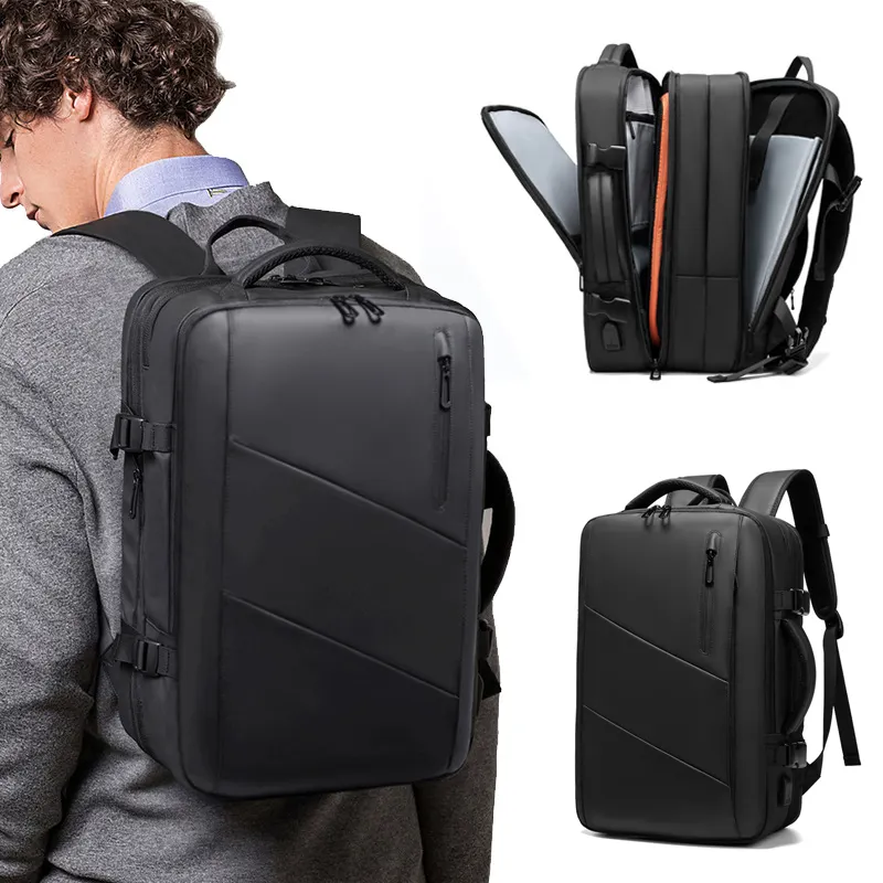 2023 Men's Waterproof Men's Business Computer Backpack Large Capacity Expandable Backpack