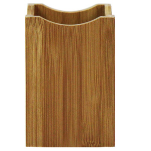 Organizador de utensilios de cocina de bambú, estante de almacenamiento de madera natural para encimera - Product Image 5
