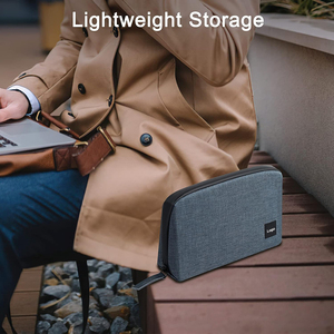 Petite trousse de rangement pour appareils électroniques, étui de voyage fin pour petits accessoires technologiques, câbles, chargeurs, écouteurs - Product Image 2