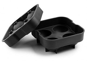 Cocktail Whiskey <b>Ice</b> Ball <b>Maker</b> Tray 4 Large Silicone <b>Ice</b> Molds DIY Round Mould Kitchen Bar - Product Image 3