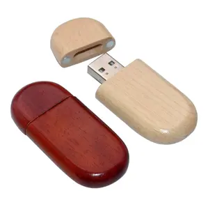 Memory Stick con Logo personalizzato con scatole regalo in legno LOGO personale chiavette USB chiavette in legno da 16 GB