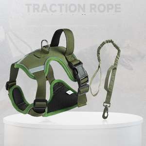 Disesuaikan ramah lingkungan reflektif harnes anjing untuk Medium besar keturunan olahraga mewah untuk <span class=keywords><strong>Golden</strong></span> Retrievers Labrador dibuat nilon - Product Image 1