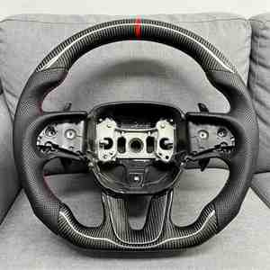 Volante de Coche al por Mayor de Fábrica, Apto para Dodge Charger <span class=keywords><strong>SRT</strong></span> 2015 2016 2017 2018 2019 2020, Fibra de Carbono Personalizada - Product Image 6