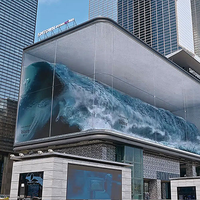 Écran LED transparent à haute transparence (70%) pour la publicité sur fenêtre et les murs-rideaux en verre