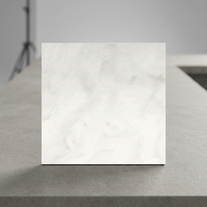 กระเบื้องปูพื้นพอร์ซเลนลายหินอ่อนสีขาวเมฆ ขนาด 600x600 มม. ผิวมันเงา - Product Image 2