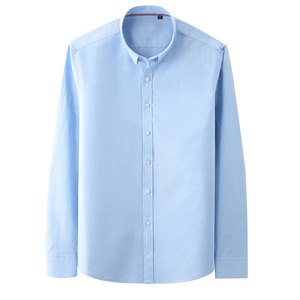 MS-89 <span class=keywords><strong>camicia</strong></span> da uomo in cotone leggero a maniche lunghe con risvolto a maniche lunghe Casual da uomo - Product Image 2