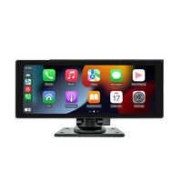 Pantalla Carplay Portátil de 10.26 Pulgadas con Cámara para Auto, Pantalla Inalámbrica Carplay y Android Auto, Función FM, Reproductor de Música, Reproductor de DVD para Auto