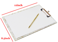 Presse-papiers en acrylique transparent multicolore Presse-papiers de taille standard pour l'école et la maison
