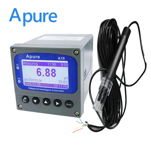 Apure 4-20mA Output Online Digital Analyzer EC/TDS Transmitter Conductivity Meter Controller