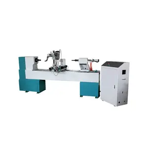 Automatic cnc wood lathe 4 axis bowl turning woodworking machine