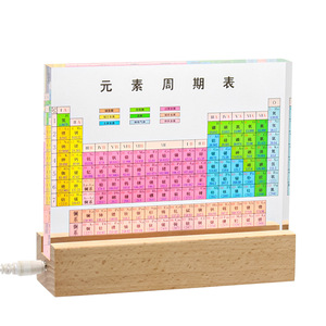 Adorno acrílico de tabla periódica, decoración de escritorio moderna bilingüe en chino e inglés para estudiantes, regalo de graduación, uso en el hogar y la Oficina - Product Image 5