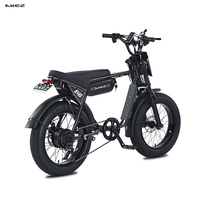 Vélo électrique tout-terrain rétro AKEZ 48V 750W avec batterie 13Ah, pneus larges, pour adultes