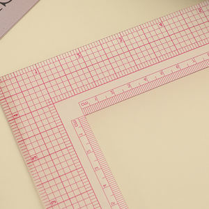 Miucous-<span class=keywords><strong>Regla</strong></span> de costura de plástico, <span class=keywords><strong>regla</strong></span> de plantilla de dibujo a medida, ropa, retales, 2 uds. - Product Image 5