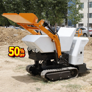 Minidumper Cingolato Idraulico Economico Prezzo di Fabbrica, Caricatore Cingolato con Scatola del Cambio, Cingoli in Gomma, Motore a Benzina, Alta Efficienza - Product Image 6