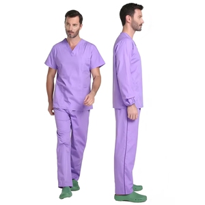 Nouveaux ensembles de tenues médicales pour hommes : blouses et pantalons de jogging pour infirmiers, et vêtements de travail pour <span class=keywords><strong>le</strong></span> lavage des mains - Product Image 5