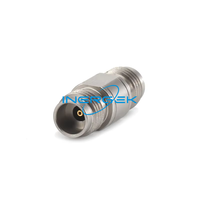 Adaptador de Barril Hembra-Hembra INERGEK de 50 GHz, Conector Jack a Jack de 2.4 mm, Acoplador RF en Línea de 50 Ohmios para Conexiones de Microondas de Precisión