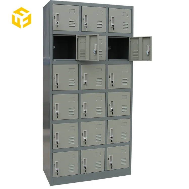 لويانغ مصنع 18 أقسام خزانة صغيرة صناديق التخزين الاستخدام التجاري