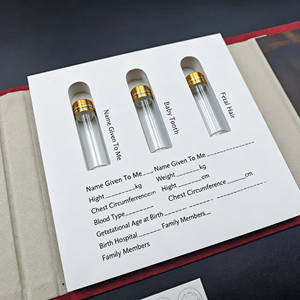 Livre de souvenirs pour bébé avec fermeture magnétique - Boîte à souvenirs tout-en-un pour nouveau-né avec <span class=keywords><strong>album</strong></span> <span class=keywords><strong>photo</strong></span> et 3 flacons de rangement - Product Image 2