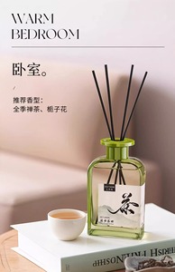Diffuseur à bâtonnets en verre 200 ml, marque privée OEM, pour maison et hôtel ; <span class=keywords><strong>Huile</strong></span> essentielle <span class=keywords><strong>anti</strong></span>-moustiques longue durée sans alcool, fraîche, DIY - Product Image 4