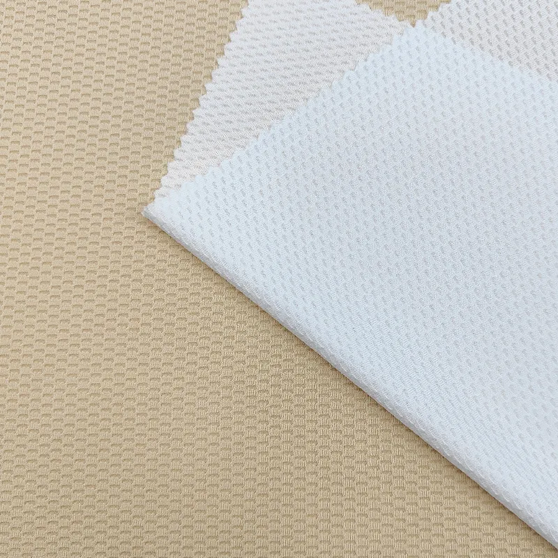 Полиэфирная сетчатая ткань текстурированная дышащая износостойкая полиэфирная эластичная ткань нижнее белье