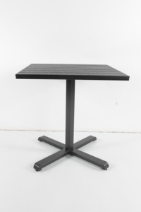 Nhà máy giá rẻ ngoài trời bảng đầy đủ thép ăn bàn vuông với không gỗ thanh - Product Image 3