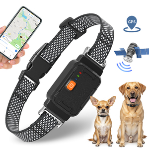 Tize GPS con chó cổ áo hàng rào điện từ xa có thể sạc lại không thấm nước GPS Tracker cổ áo 4 gam Sim không dây vật nuôi ngăn chặn hệ thống - Product Image 1