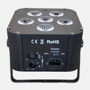 6x18w pin Powered không dây <span class=keywords><strong>DMX</strong></span> LED phẳng mệnh linh hoạt di chuyển đầu đèn với Wifi thuận tiện điều khiển từ xa - Product Image 4