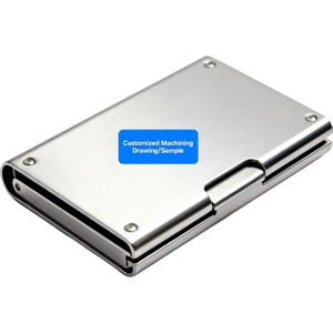 Usine Dongguan Service d'usinage CNC Etui pour cartes de visite créatif personnalisé Boîte métallique en aluminium Portefeuille pour cartes de crédit Porte-cartes - Product Image 1