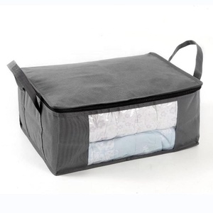 Foldable Closet Organizer <strong>Storage</strong> Bag with Clear Window Sturdy Fabric Reinforced Handles for Wardrobe <strong>Storage</strong> of <strong>Coats</strong> Sweaters - Product Image 4
