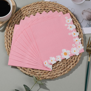 Daisy Printed Paper Napkins 330mm X 330mm For Birthday Party Hotel Restaurant Use - Product Image 4