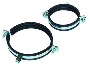 Colliers de serrage robustes pour tuyaux, populaires, renforcés, en acier zingué avec caoutchouc EPDM, systèmes d'measurement en pouces et métriques - Product Image 5
