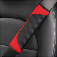 Housse de protection universelle en fibre de carbone pour ceinture de sécurité de voiture, coussinet de protection pour l'épaule, accessoires intérieurs automobiles, couleur personnalisée, marque OEM populaire