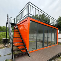 Conteneur de bureau préfabriqué portable pour chantier, 40 pieds, 20 pieds, prix de conteneur mobile de luxe préfabriqué en kit pour bureau à domicile