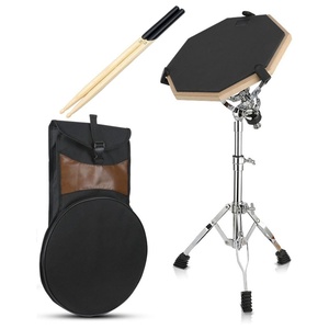 <span class=keywords><strong>Baquetas</strong></span> de Hickory Silenciosas de Doble Cara 5A, Bolsa de Transporte, Soporte Ajustable, Kit de Práctica de Batería - Product Image 1