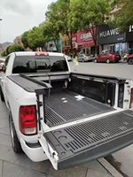 Couvercle de tonneau rétractable en alliage d'aluminium pour Dodge RAM 1500 Couvercle de rouleau de lit de camion étanche avec boîte RAM