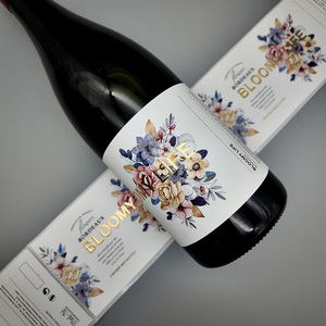 Tùy Chỉnh Tự Dính Nhãn Giấy Foil Dập Nổi Tăng Nhãn Hiệu Riêng Rượu Vang Linh Hồn Linen Dệt Giấy Bia Whisky - Product Image 2