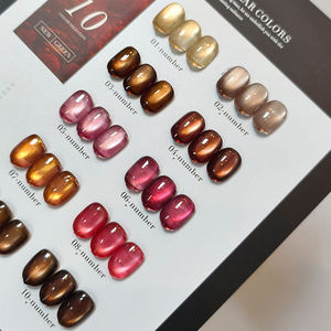 10 Colors Jelly High Density Cat AILANUO New Design Eye Gel Polish Collection <b>Set</b> UV Gel Private Label <b>Nail</b> Polish china - Product Image 1