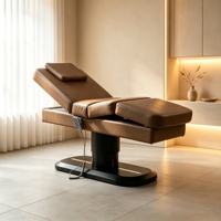 Lit de massage ergonomique avec soutien lombaire, mousse haute densité, lit de massage électrique réglable