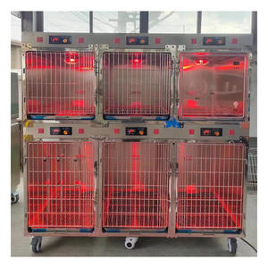 Pujia PJDY-06 paslanmaz çelik veteriner kızılötesi sıcak ışık oksijen kafesi veteriner kliniği için - Product Image 1