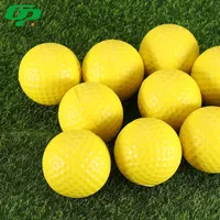 Toptan kapalı açık eğitim uygulama özel Logo baskılı PU köpük Golf topu