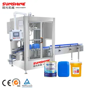 5-50L Automatische Vat Verf Emmer Emmer Jerry Kan Grote Drum Pallet Olie Wegen Vullen Filler En Verpakking Machine Door Gewicht