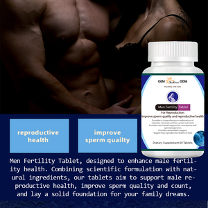पुरुषों की वयस्क प्रजनन टेबलः प्राकृतिक कार्बनिक मका और जिनसेंग, निजी लेबल, 60 टैबलेट/बोतल - Product Image 2