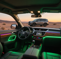 Éclairage ambiant de haute qualité pour l'intérieur de Toyota Highlander-Plusieurs options de couleur pour une ambiance de cabine de voiture familiale personnalisée